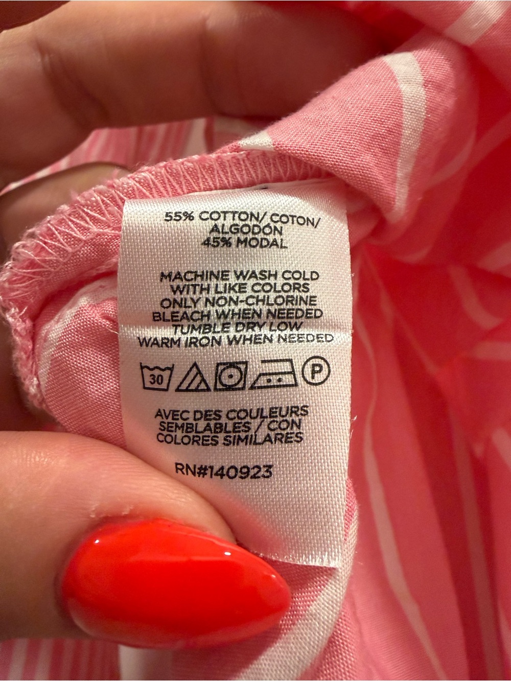 LOFT Pink and White Vertical-Strip Button Down Shirt - Picture 8 of 8